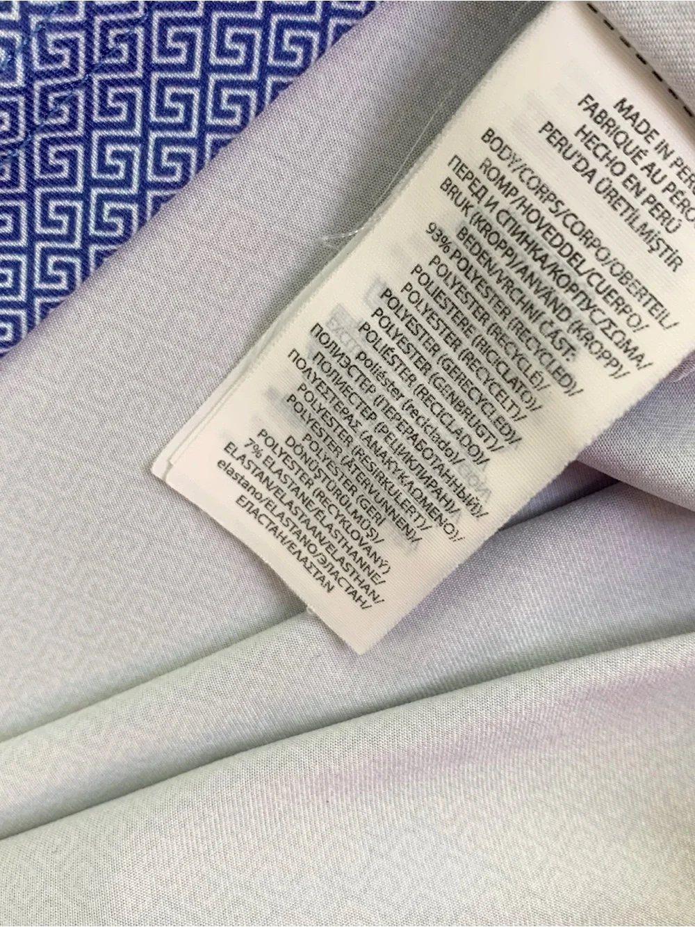 RL Ralph Lauren men short sleeve     Greek key print performance golf polo shirt